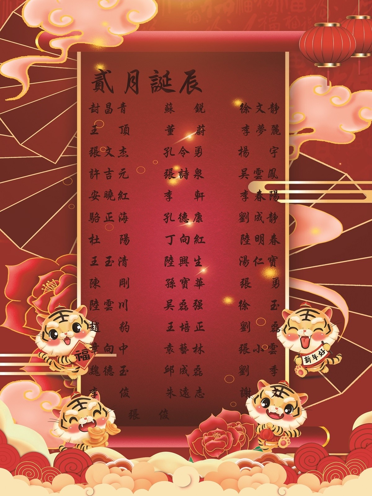 【生日祝?！抗ё?2月生日的員工生日快樂！